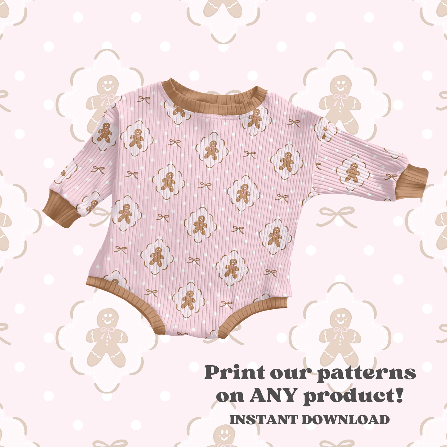 Polka Dot Gingerbread Patchwork
