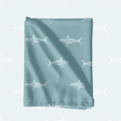 Navy Summer Sharks Pattern