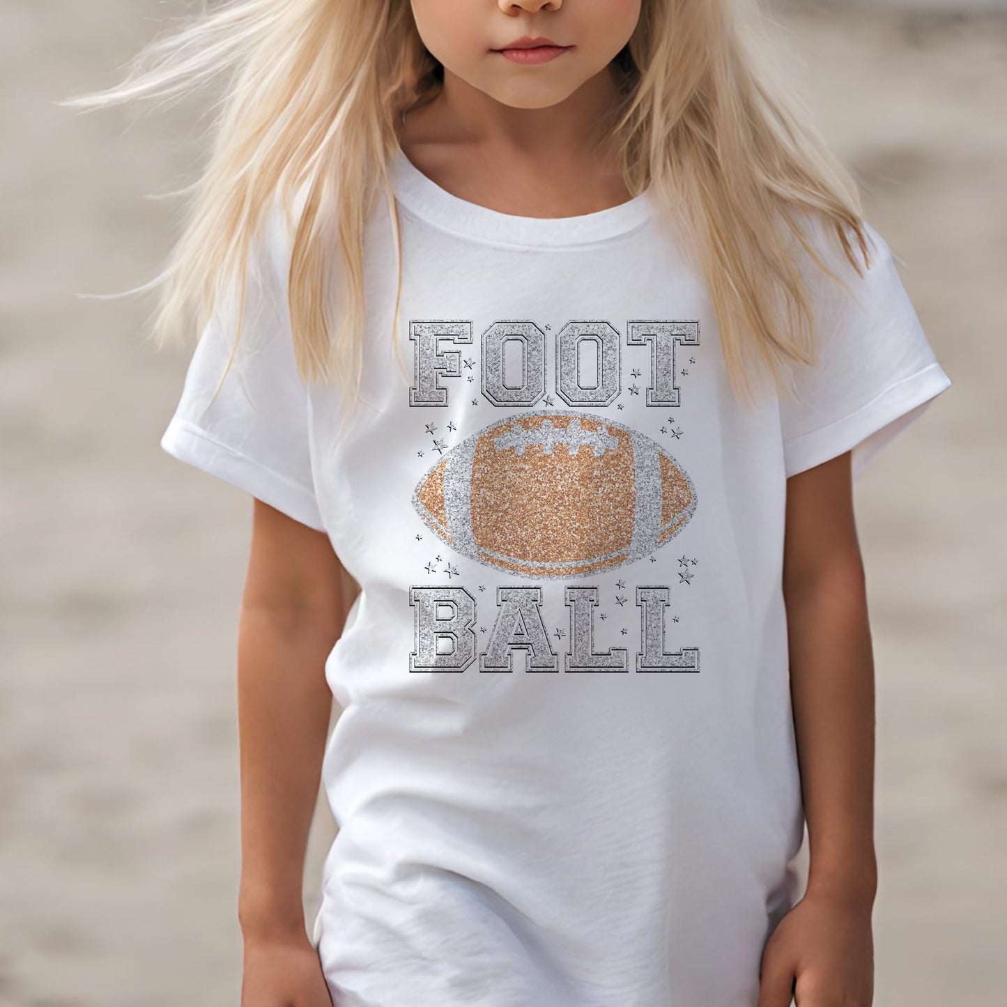 Glitter Football PNG Design