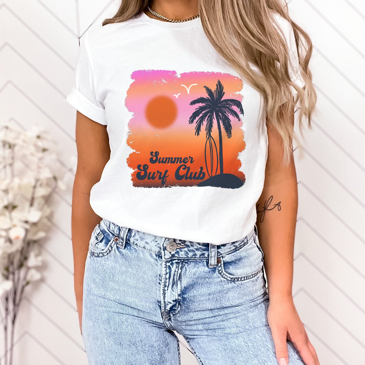 Ombre Summer Beach PNG Design