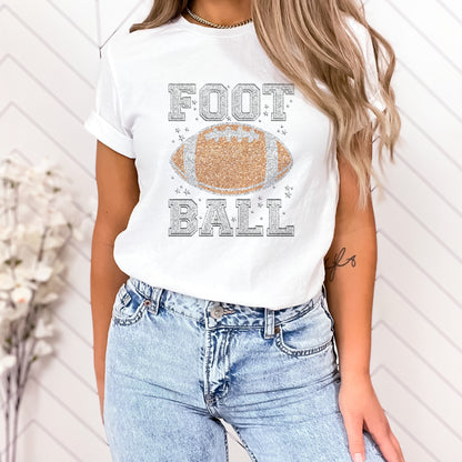 Glitter Football PNG Design