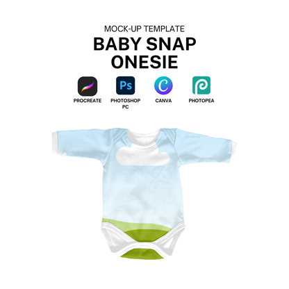 Baby onesie Mock-up template