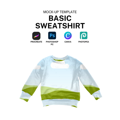 Sweatshirt realistic mockup