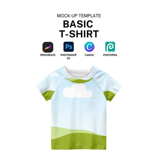 Reglan t shirt mock-up template