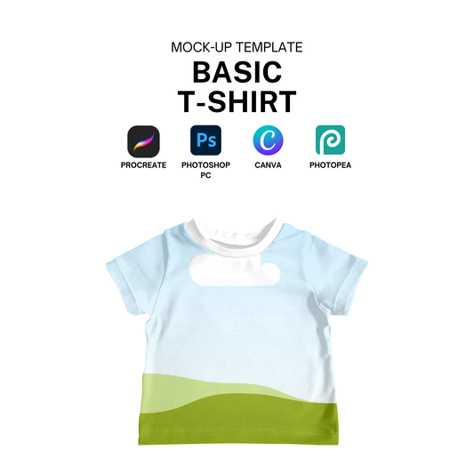 Basic tee Mock-up template
