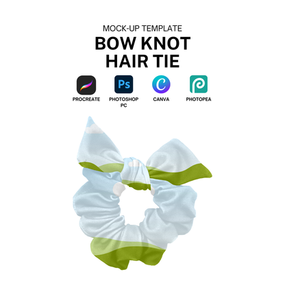 Bow scrunchie Mock-up template