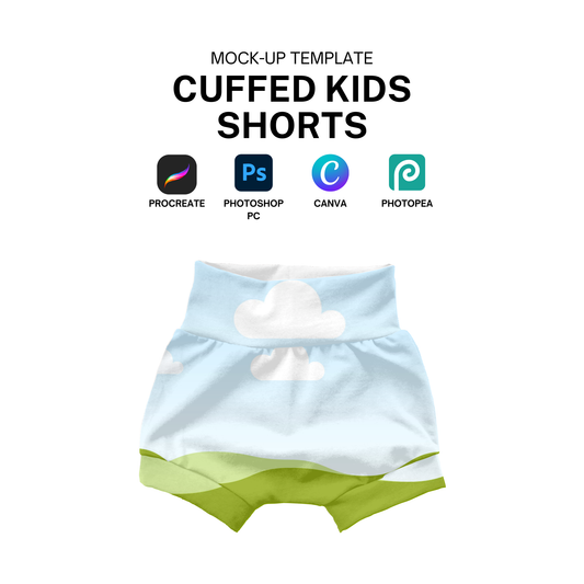 Bummies cut-off mock-up template