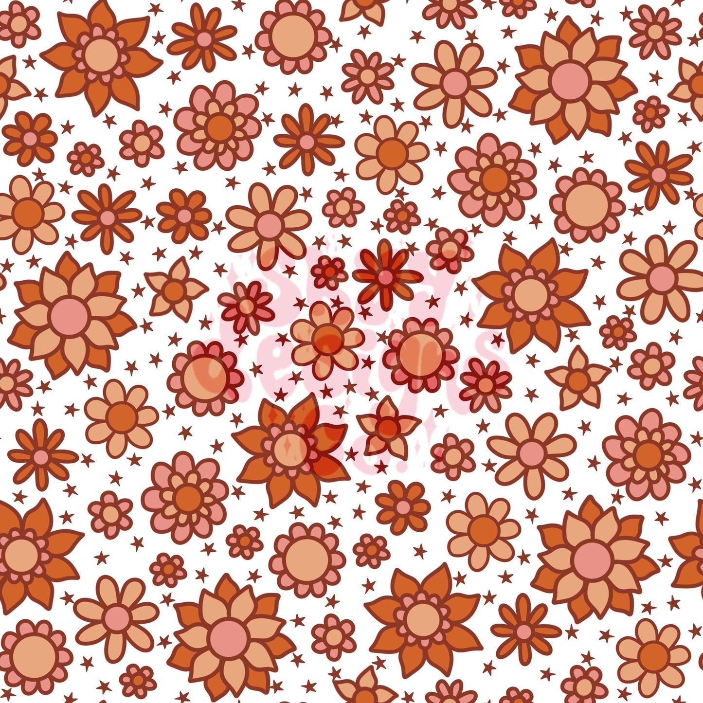 Retro fall floral seamless pattern SkyyDesignsCo