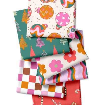Retro Christmas seamless pattern bundle SkyyDesignsCo