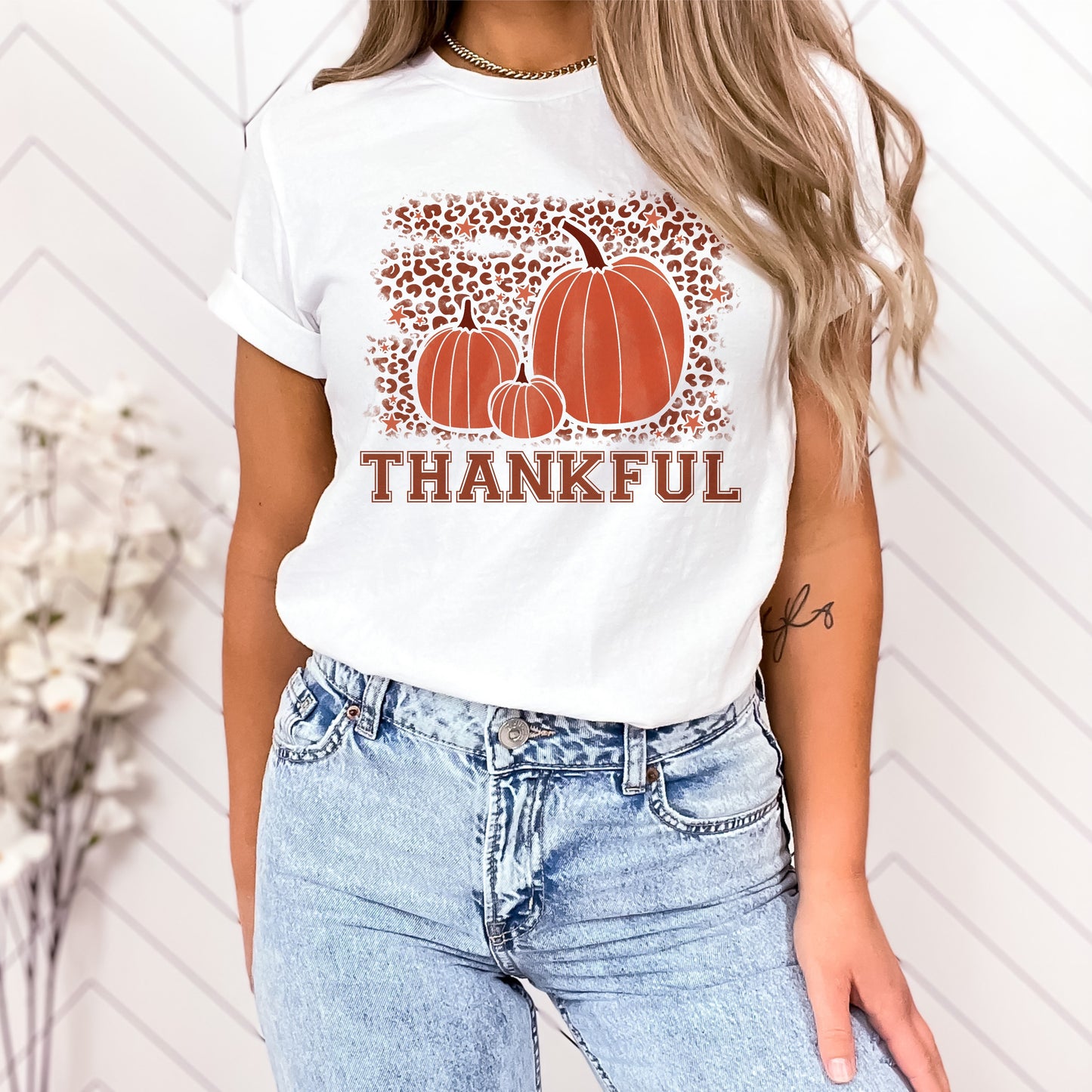 Thankful Cheetah PNG Design