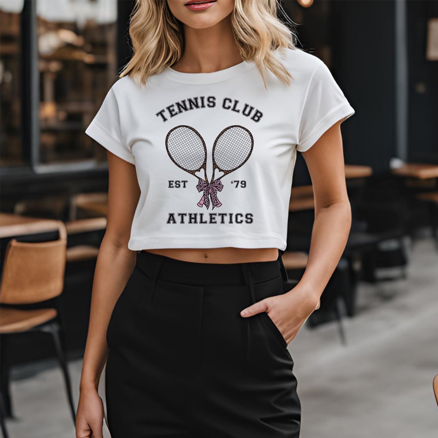 Girly Tennis club PNG Design