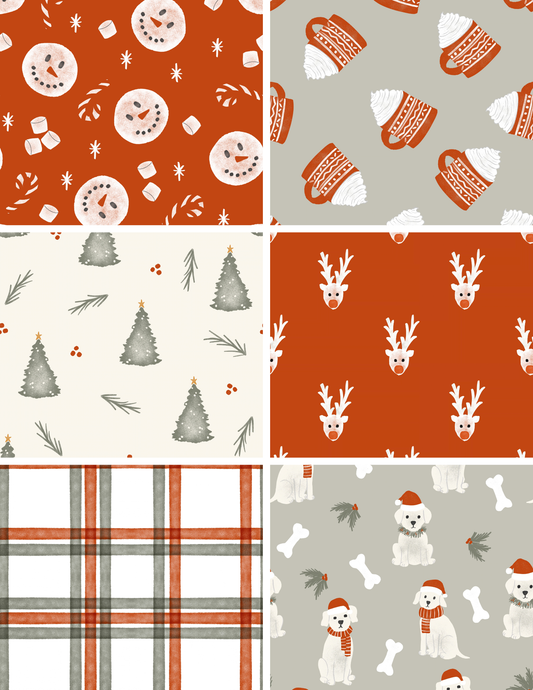 Muted Christmas Seamless Bundle