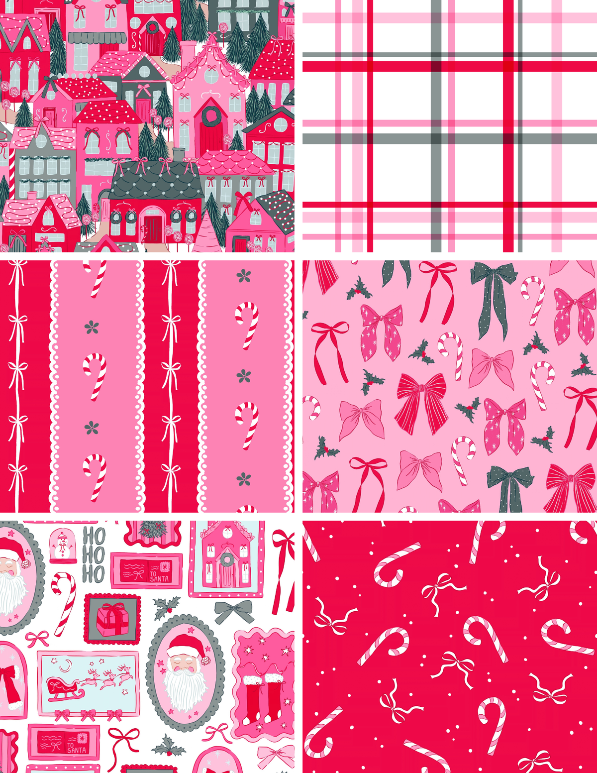Preppy Christmas Pattern Bundle