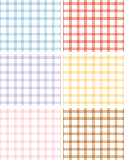 Watercolor Gingham Bundle