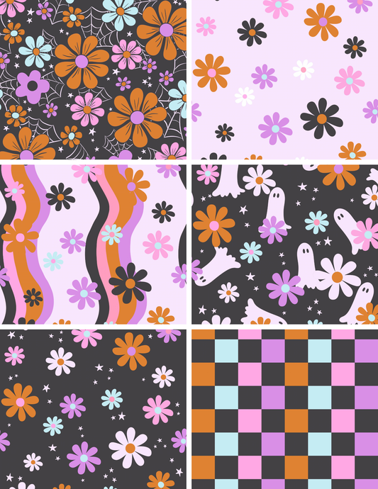 Spooky Halloween Seamless Pattern Bundle