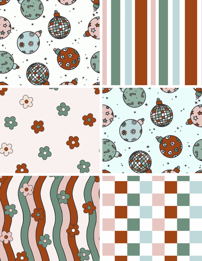 Traditional Christmas seamless bundle