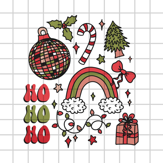 Trendy Christmas PNG Design