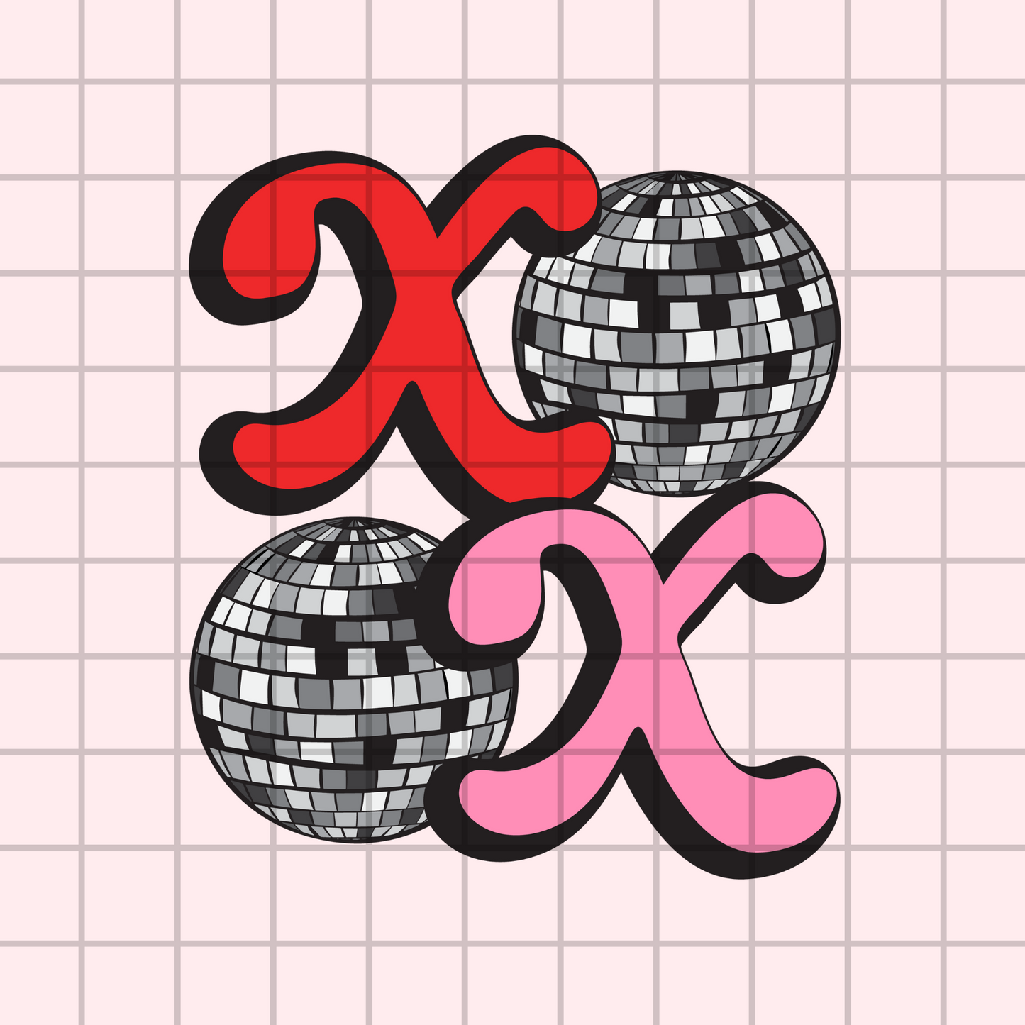 XoXo Disco PNG Design