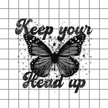 Butterfly Positive quote PNG Design