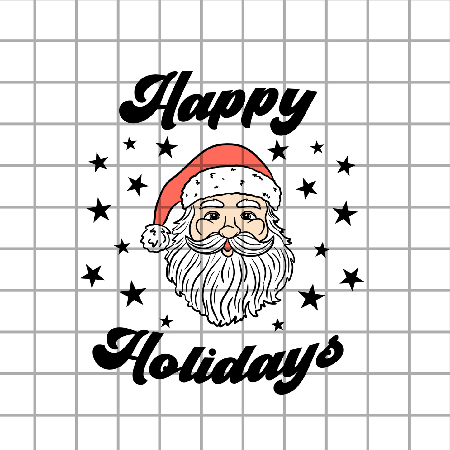 Happy holidays Santa PNG Design