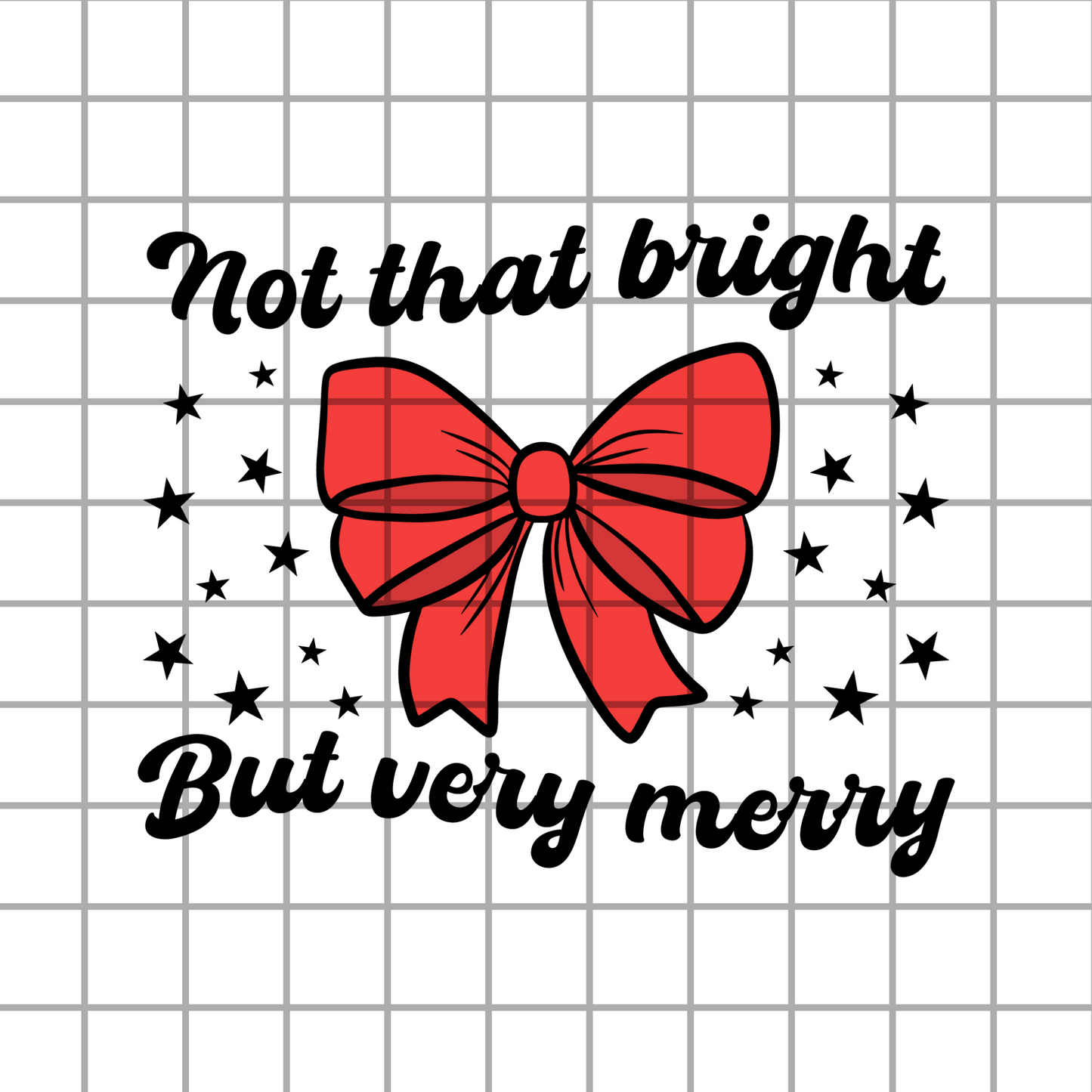 Sassy Christmas Bow PNG Design