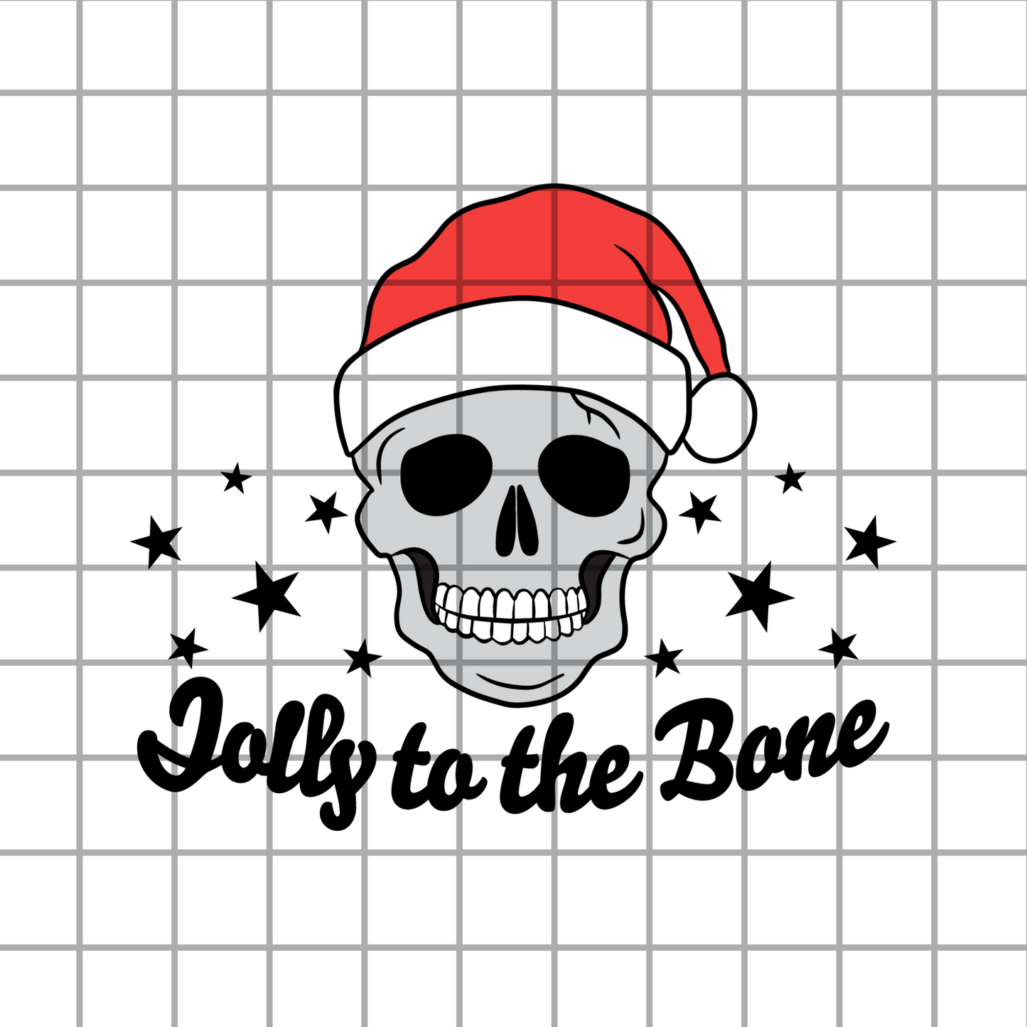 Christmas Skeleton PNG Design