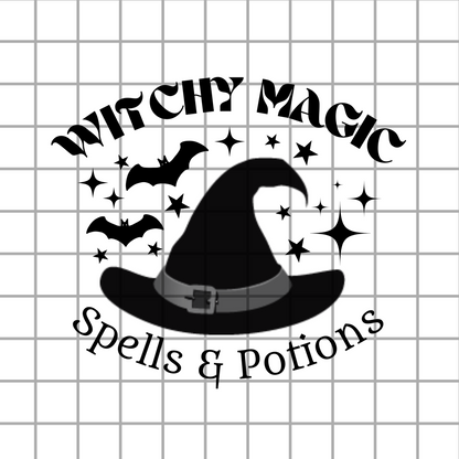 Witchy Magic Halloween PNG Design