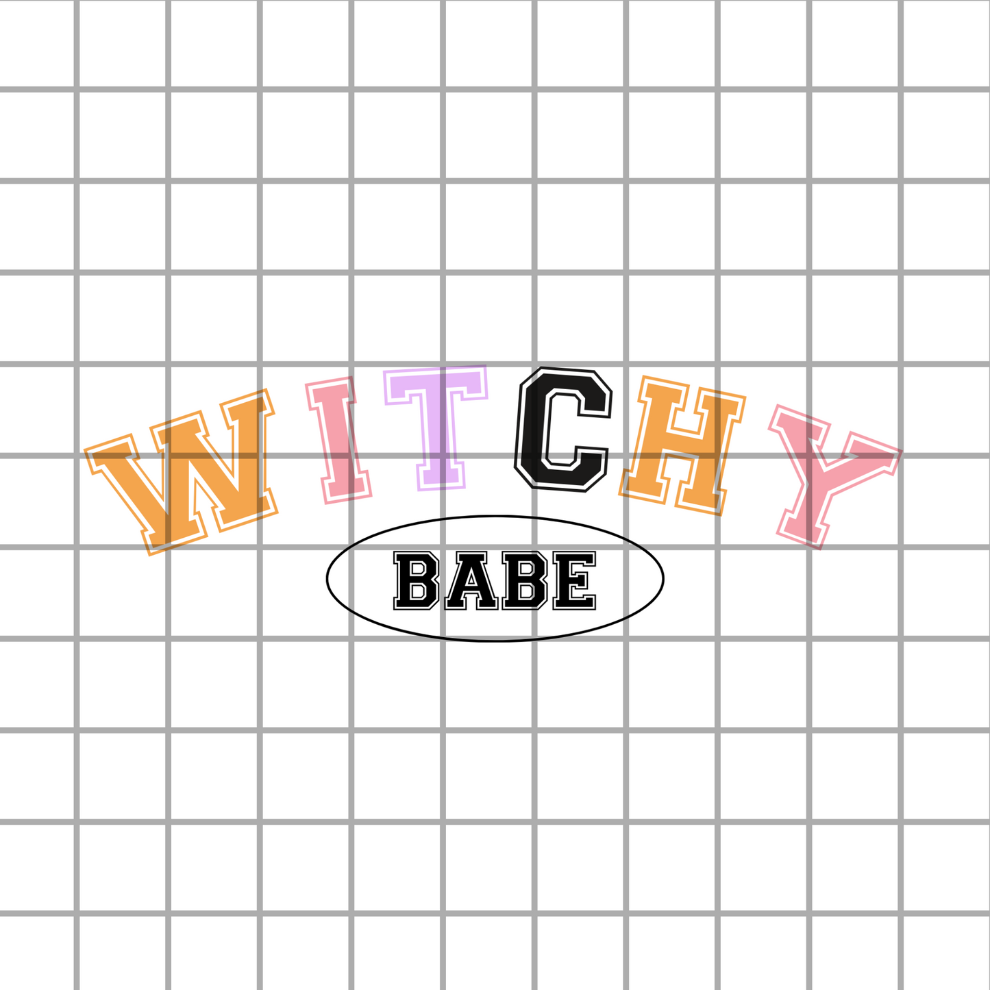 Witchy babe PNG design