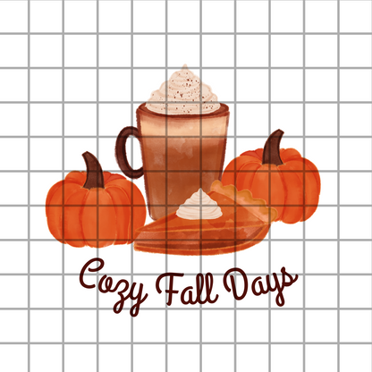 Cozy fall days PNG design