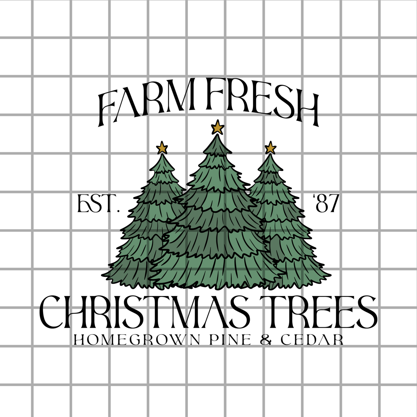 Christmas tree farm PNG design