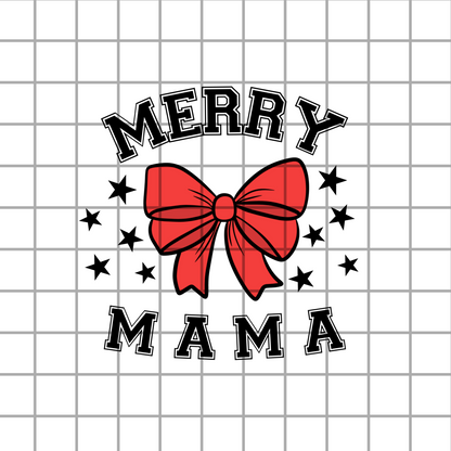 Merry mom bow PNG design