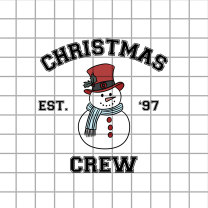 Christmas Crew Snowman PNG design