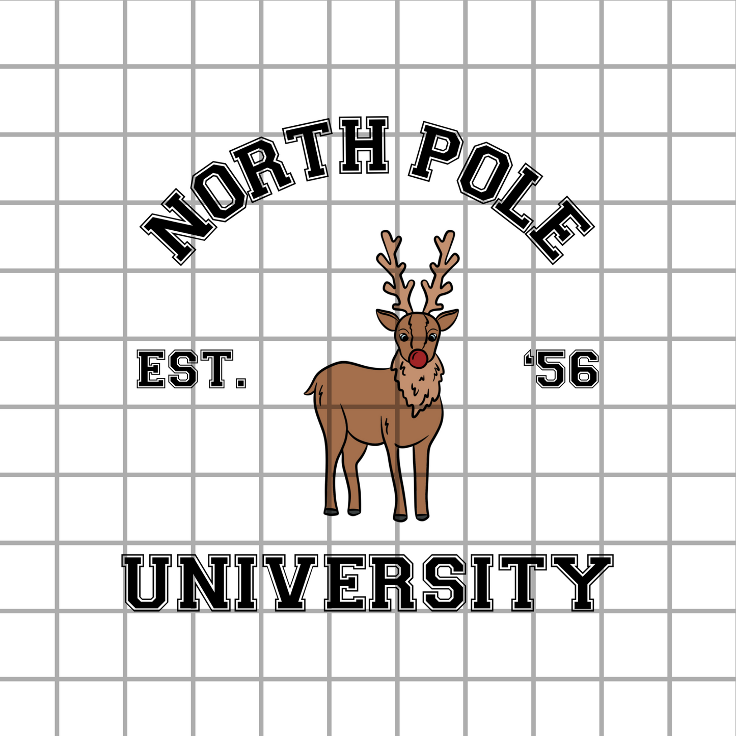 Christmas reindeer University PNG design