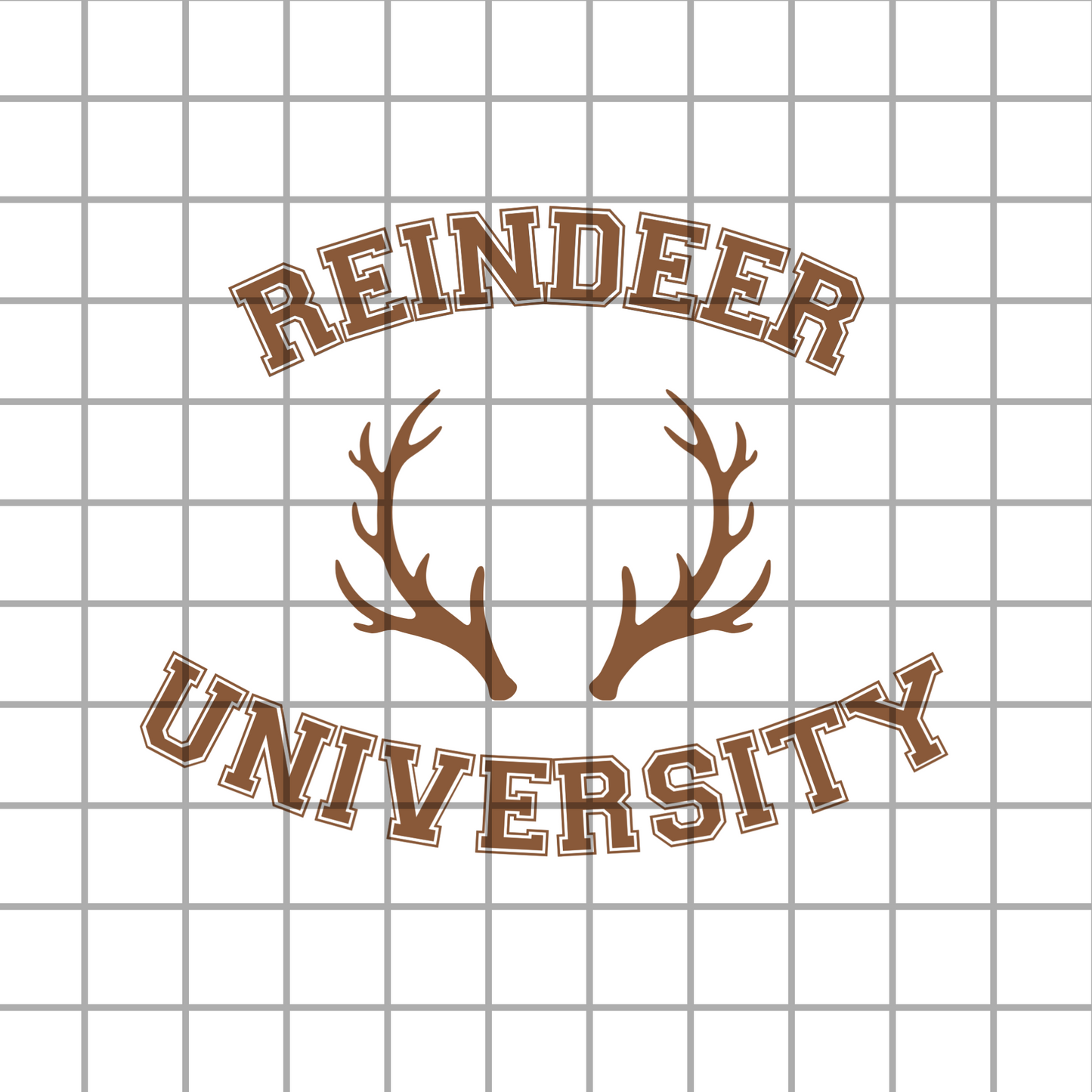 Reindeer University PNG design