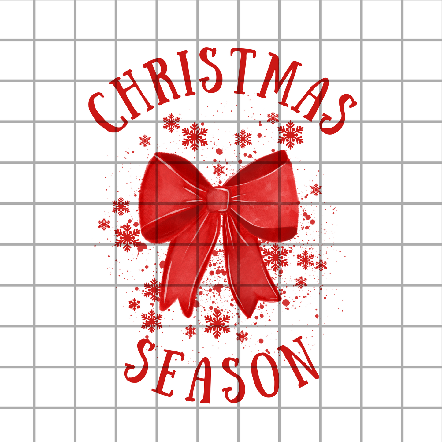 Christmas Season Bow PNG Design