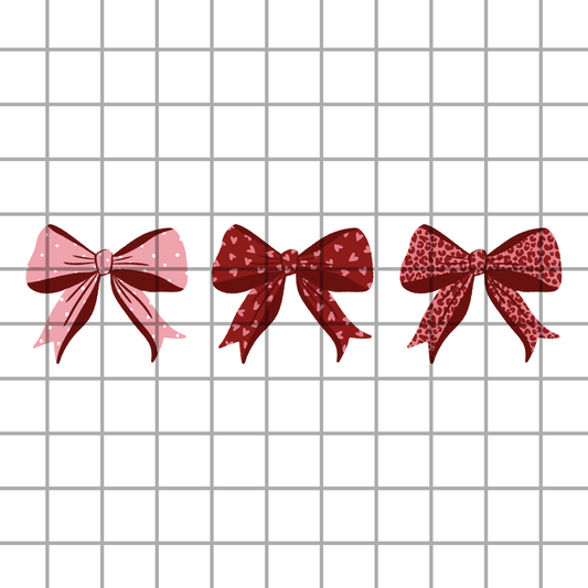 Valentine coquette bows PNG design