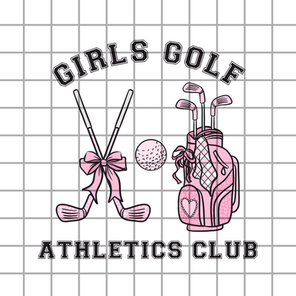 Girls golf club PNG Design