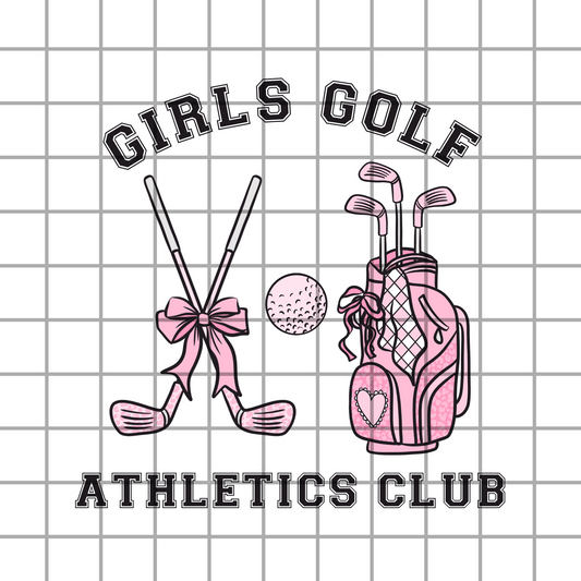 Girls golf club PNG Design