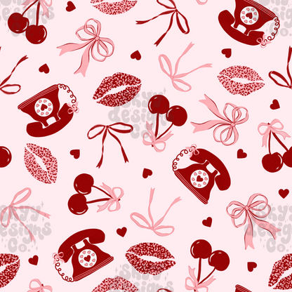 Retro coquette valentine Pattern