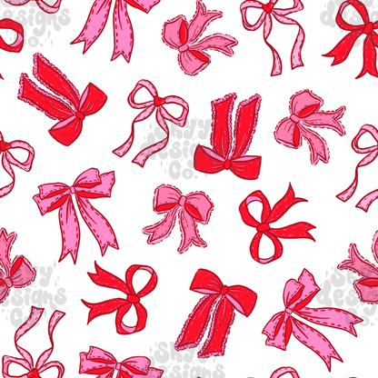 Bright valentine bows Pattern