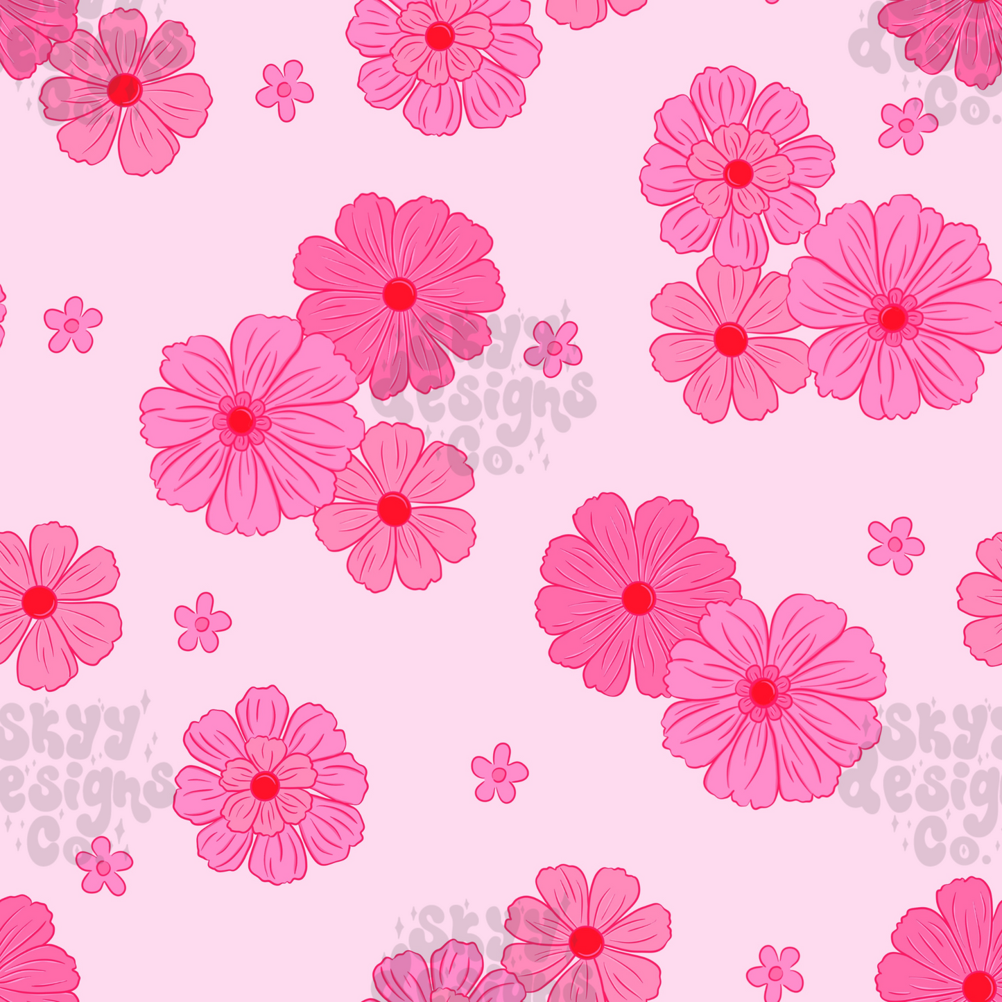 Pink dainty floral Pattern