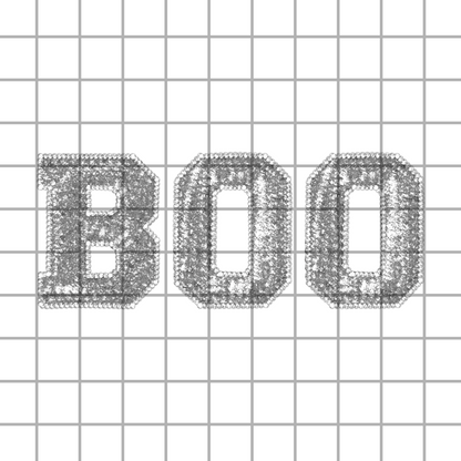 Halloween Sparkle Boo PNG Design