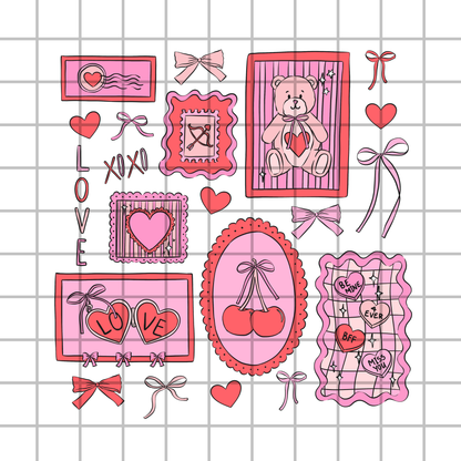 Valentine Stamp PNG Design