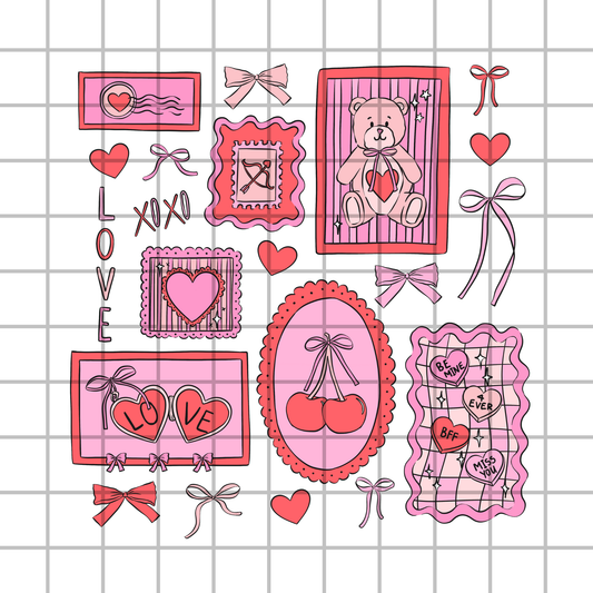 Valentine Stamp PNG Design