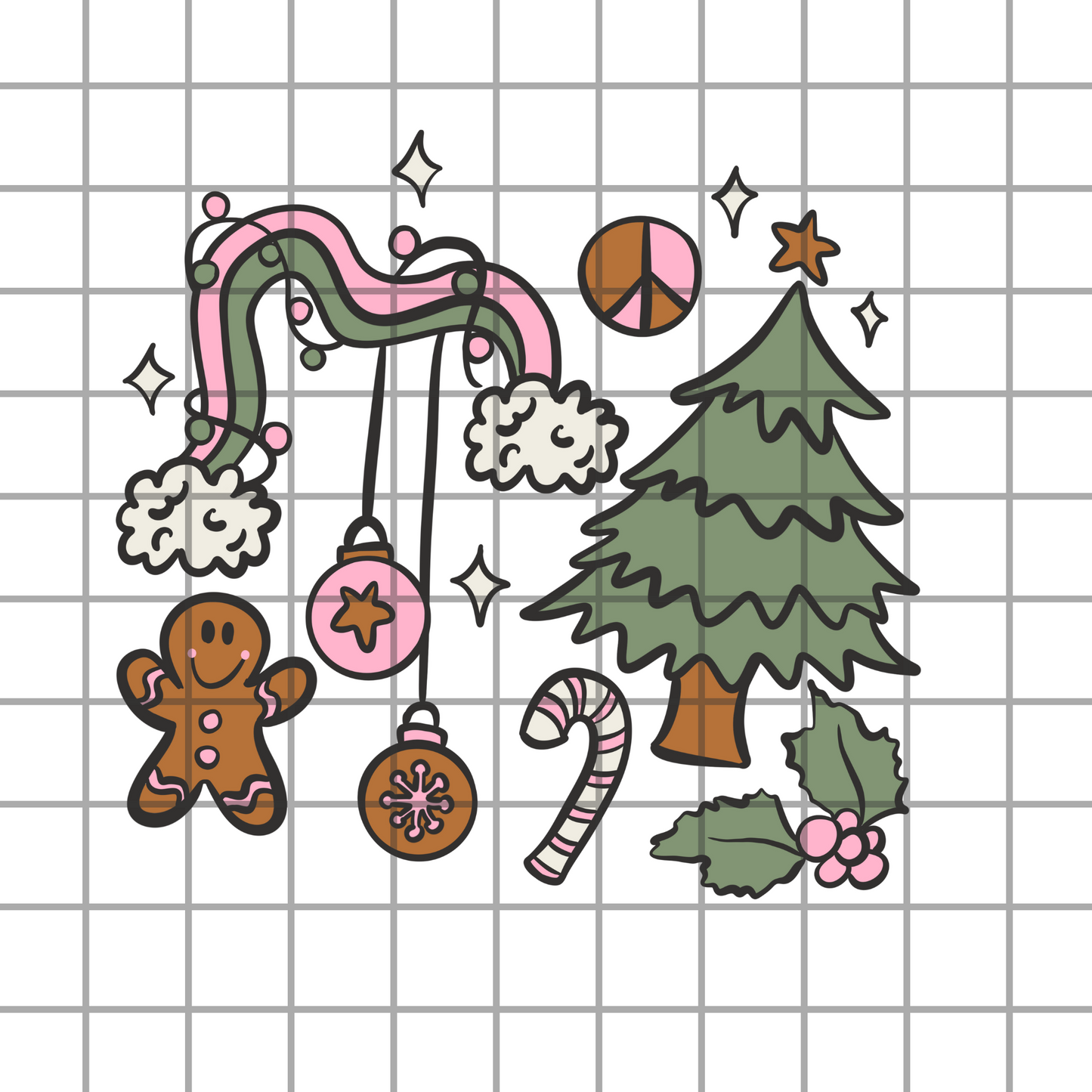 Girly Christmas PNG