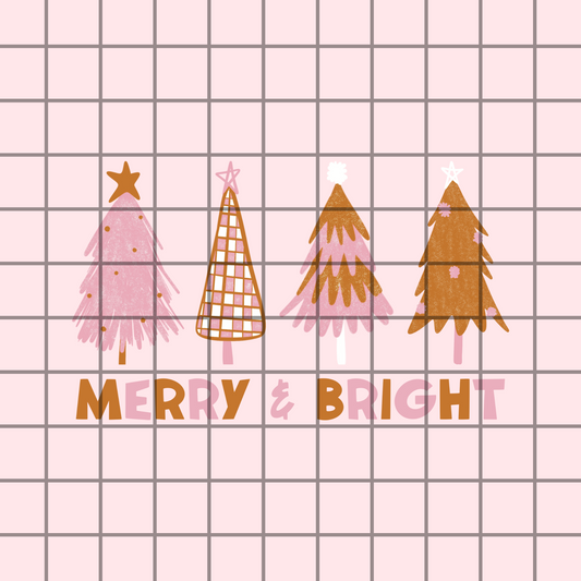 Merry & bright PNG