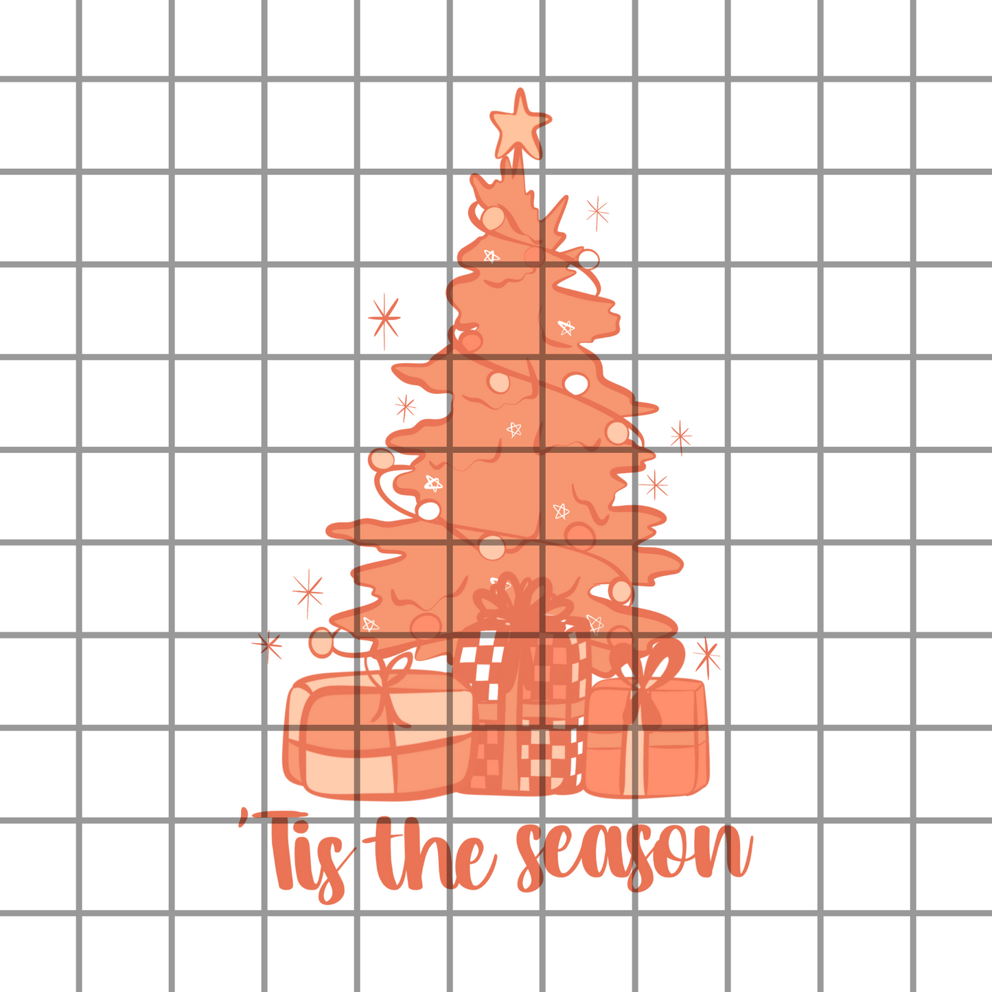 Tis the season boho tree png