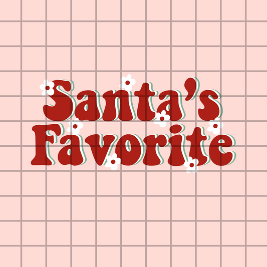 Santa's favorite PNG design