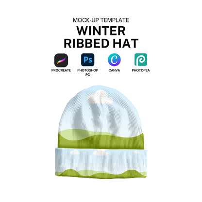 Ribbed Hat Mock-up