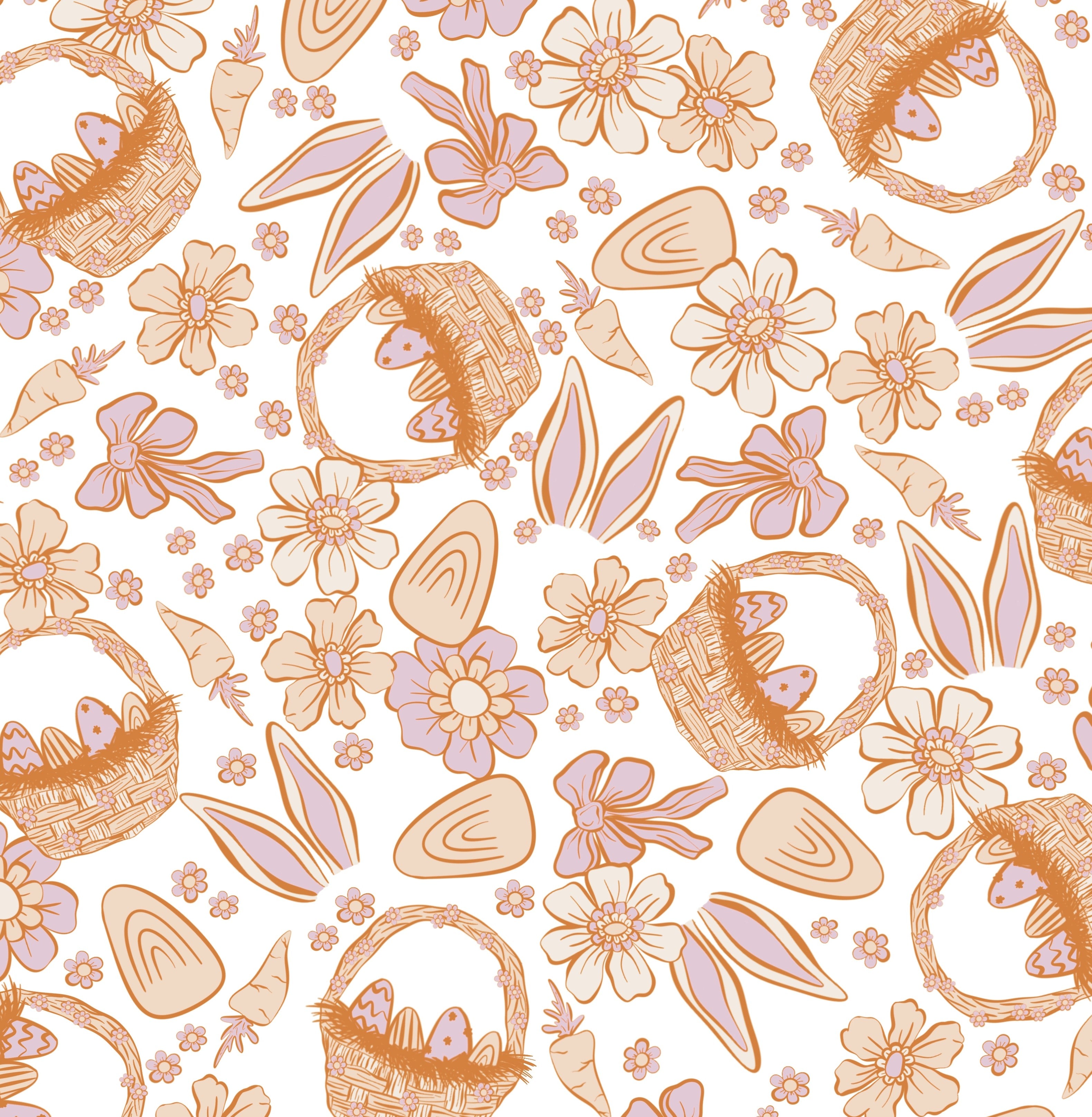 Easter seamless surface pattern design collections digital download